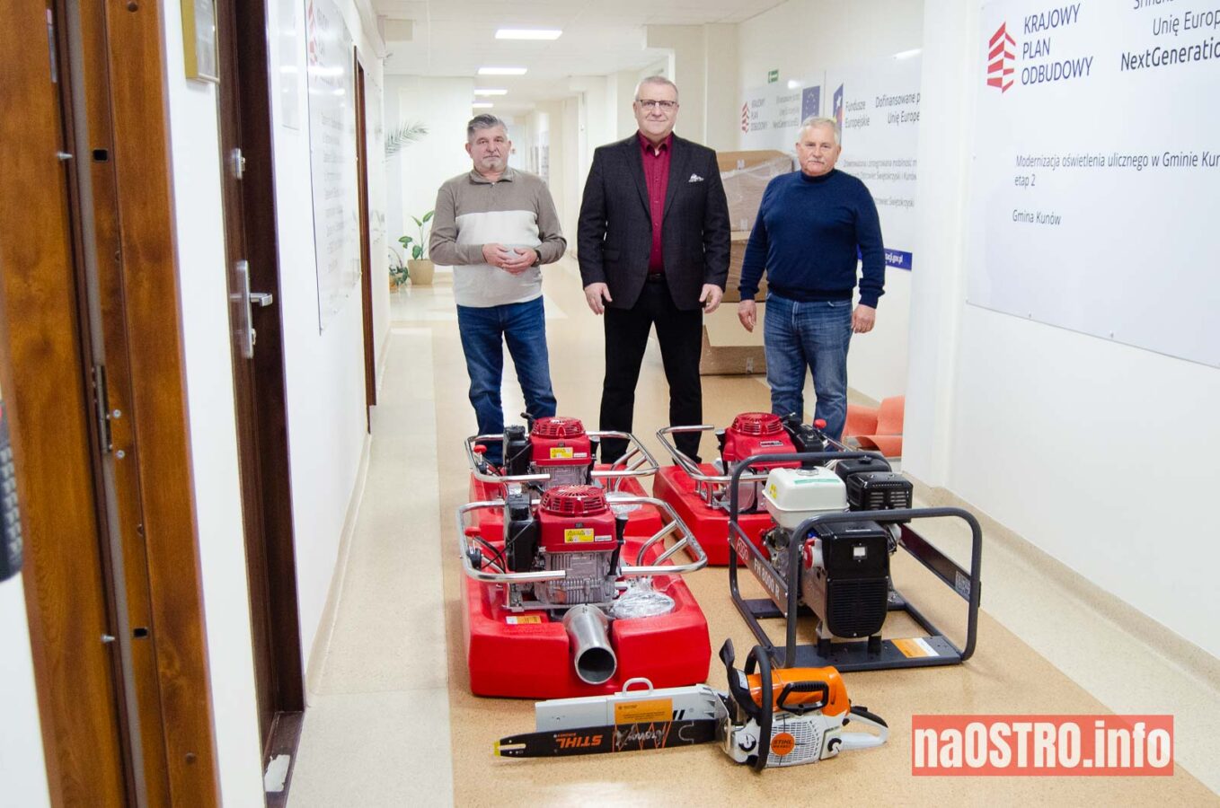Gmina Kunów inwestuje w bezpieczeństwo! Nowy sprzęt za 600 tys. zł trafił do OSP i ZGKiM