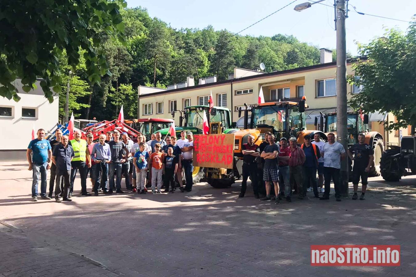 Protest rolników z gminy Bałtów