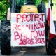 Protest rolników w gminie Bałtów