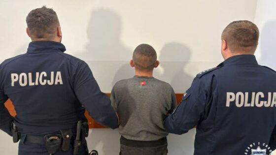 Wtargnięcie na murawę w Strawczynie